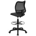 thumbnail image 3 of Mid-Back Gray Mesh Drafting Chair, 3 of 5