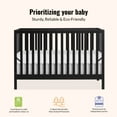 thumbnail image 5 of Dream On Me Synergy MOD 5-in-1 Convertible Crib, Converts from Baby Crib to Toddler Bed, Day Bed, Kids Bed and Full Size Bed, Three Adjustable Mattress Height Positions, Matte Black, 5 of 9
