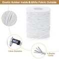 thumbnail image 3 of FOAUUH Elastic String for Bracelets, Elastic Cord for Jewelry, Stretchy String for Necklace Making, Beading and Sewing (1.2 MM, 109 Yards, white), 3 of 6