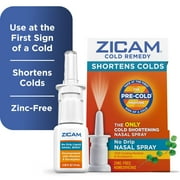 Zicam Cold Remedy Nasal Spray Menthol & Eucalyptus, Homeopathic Zinc-Free, Pre-Cold Medicine, 0.5 oz