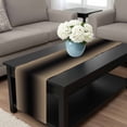 thumbnail image 4 of Beige Black Ombre Table Runner 120 Inches Long, Modern Gradient Abstract Art Kitchen Coffee Dining Table Decoration for Home Party Birthday Wedding Home Decor 13x120 Inches, 4 of 8