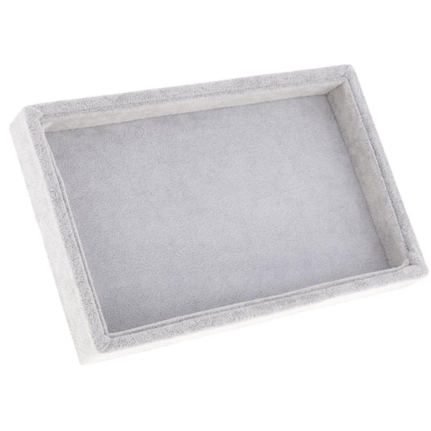 de Terciopelo, Pulsera, Pendiente, Tobillera, Bandeja de Exhibición de Joyería, Organizador de Caja para Joyería, Uso Doméstico Gris shamjiam Bandejas de exhibición de la joyería