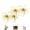 Gold(S), variant on 4Pcs Dice Bait, Floating TPR Swimbait with Reflective Stars,Tentacle Creature Lure, Sea Urchin Style Soft Plastic Baits, for Bass Fishing Drop Shot, Wacky Rig/Neko Rig and Finesse, Slow Sinking