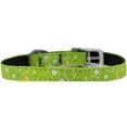 thumbnail image 1 of Retro Nylon Dog Collar With Classic Buckle 3/8" Lime Green Size 10, 1 of 1