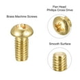 thumbnail image 4 of Uxcell M4x8mm Brass Machine Screws, Phillips Pan Head Fastener Bolts 36 Pack, 4 of 5