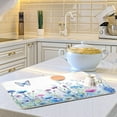 thumbnail image 6 of Wildflowers Dish Drying Mat, Absorbent Microfiber Pad Protector For Kitchen Counter Top Mat Dish Drainboard 18x24in Home Decor, 6 of 7