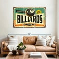 thumbnail image 2 of Elephant Stock Billiards Club Wall Art - Horizontal Multi Panel Canvas - Living Room Wall Decor - Wall Signs Multi Panel - Beige And Black Decor - 57" x 36", 2 of 8