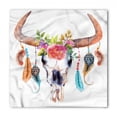thumbnail image 1 of Watercolor Bandana, Bull Skull Boho Plant, Unisex Head and Neck Tie, by Ambesonne, 1 of 2