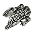 thumbnail image 4 of Stainless Steel Antiqued Alligator Ring, 4 of 8
