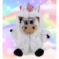thumbnail image 4 of DolliBu Sitting Cow Unicorn Plush Stuffed Animal Toy - Super Soft Cowcorn Dress Up with Removable Plush Unicorn Outfit, Cute Fantasy Wildlife Gift - 7 Inches, 4 of 6