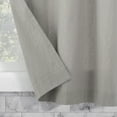 thumbnail image 3 of Archaeo 2-Pack Washed Cotton Twist Tab Cafe Curtain Pair, 52"W X 45"L, Silver Gray, 3 of 7