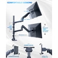 thumbnail image 5 of VIVO Pneumatic Arm Dual Ultrawide Monitor Desk Mount for Computer Screens to 49", 5 of 8