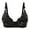 Black, variant on Women No Steel Ring Thin Bra Prints Decoration Breathable Gathers Underwear Comfort Bra Tan Bra for Women