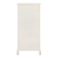 thumbnail image 5 of SAFAVIEH Raven Solid Tall Storage Unit with Pullout Table and Basket, Distressed Cream, 5 of 12