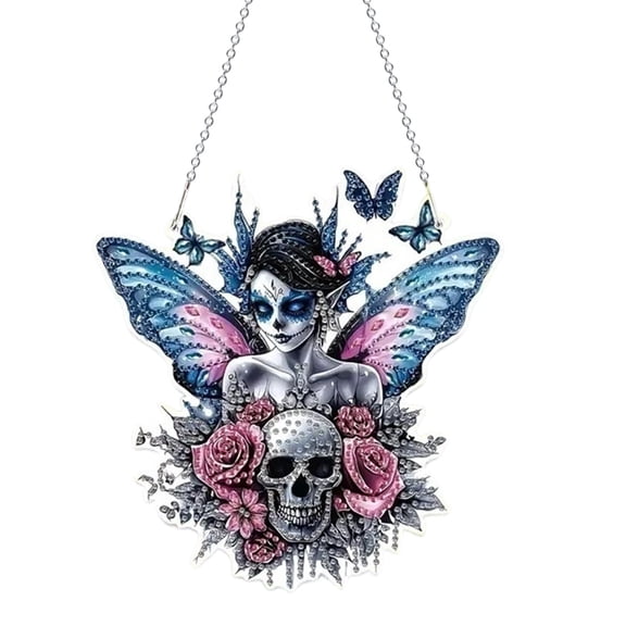 Halloween Diamond Art Kits For Adults Clearance, DIY Pearl Diamond Art, Hanging Ornament For Halloween Front Door Window Decor, DIY Fall Home Decor Wall Art, Halloween DIY Gift