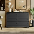 thumbnail image 6 of Solace Furniture 6-Drawer Modern Dresser, 47-Inch Wood Drawer Organizer, 6 of 6
