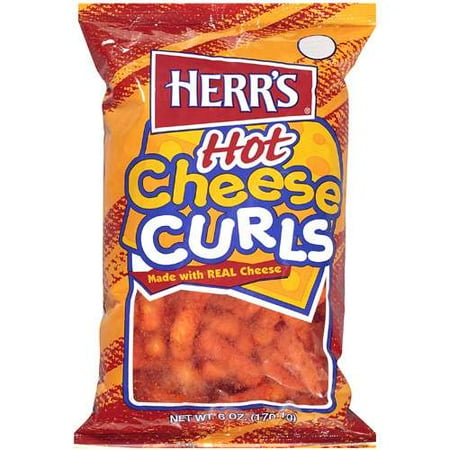 Herr Foods Herrs Hot Cheese Curls, 6 oz