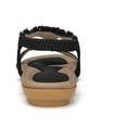 thumbnail image 3 of Sandalias de verano para mujer, chanclas informales cómodas, zapatos de playa, sandalias planas elásticas con correa en T para el tobillo para mujer Adepaton WMZL-899-29, 3 of 7