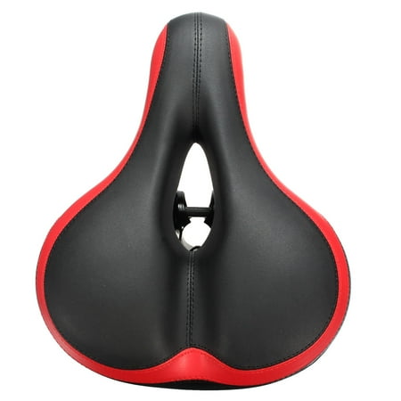 Comfortable Reflective Wide Big Bum Road Mountain MTB Saddle Bike Bicycle Cycling Seat Soft Cushion,