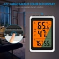 thumbnail image 4 of Indoor Outdoor Thermometer, Wireless Digital Thermometer Hygrometer USB Rechargeable Humidity Monitor Humidity Gauge for Home Office Greenhouse, 4 of 10