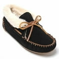 thumbnail image 4 of Minnetonka Womens Chrissy Slipper Bootie - Black/Tan - Size 6, 4 of 4