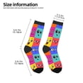 thumbnail image 2 of Fuzoiu Doodle Faces Emotions Print Kids Socks For Boys Girls,Grip Crew Socks with Non Slip,Lightweight Stretch Crew Socks,Toddlers Crew Boot Socks, 2 of 5