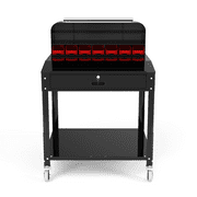 Shop Desk with Pigeonhole Bin Unit