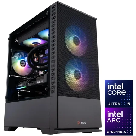 ABS Cyclone Aqua Gaming PC - Windows 11 - Intel Core Ultra 5 250KF Plus - Arc B580 12GB - 32GB DDR5 6400 - 1TB M.2 SSD