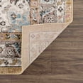 thumbnail image 4 of Hauteloom Albie Oriental Persian Living Room, Bedroom Area Rug - Traditional Medallion Carpet - Beige, Gold, Cream, Brown, Blue, Pink - 7'10" x 10', 4 of 13
