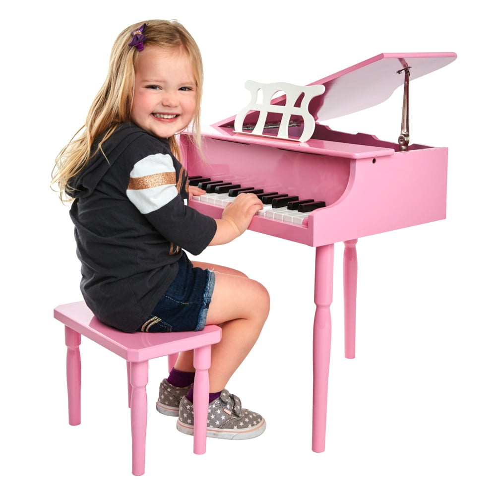 Pink Kid's Toy Grand Piano 