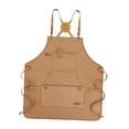 thumbnail image 1 of Delantal de Lona, ​​delantal para Exteriores, Delantal con Espalda Cruzada, Delantal con Pechera para Hornear, Delantal de Chef, Delantal de Trabajo P Amarillo, 1 of 9