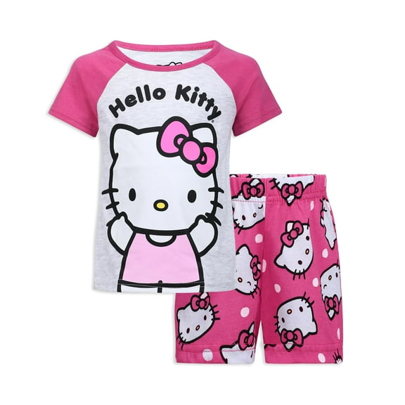 Hello Kitty Sanrio T-Shirt and Shorts Outfit Set(Girls), 2 Piece Set, Sizes 12M-12