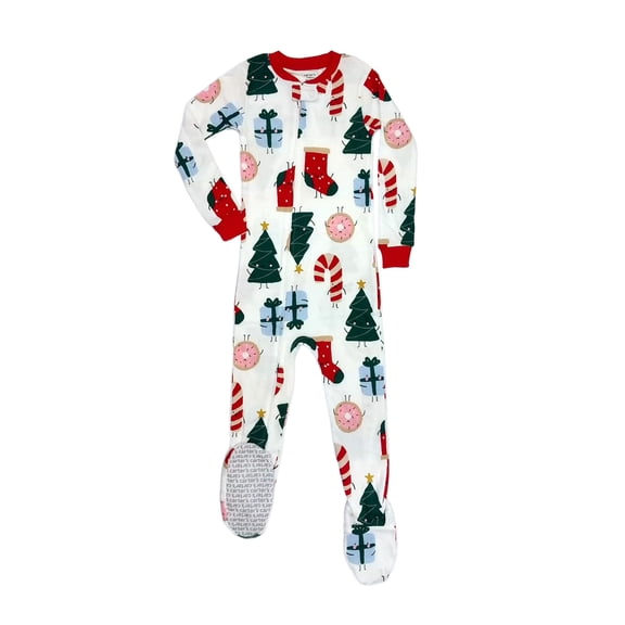 Carter's Festive Friends Toddler's Christmas Holiday Cotton Pajama Sleeper, Size 5T