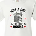 thumbnail image 4 of Inktastic Just a Girl Who Loves Books Youth T-Shirt, 4 of 5