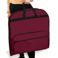 thumbnail image 5 of DALIX 60" Professional Garment Bag Cover for Suits Pants and Gowns Dresses (Foldable) Maroon, 5 of 7