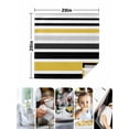thumbnail image 5 of Cloth Napkins Set of 8 - 20x20 Inches, Yellow Black Stripe Washable Reusable Table Napkins, Modern Abstract Art Coarse Striped Soft & Absortbent Dining Napkin for Party Wedding Hotel Restaurant, 5 of 8