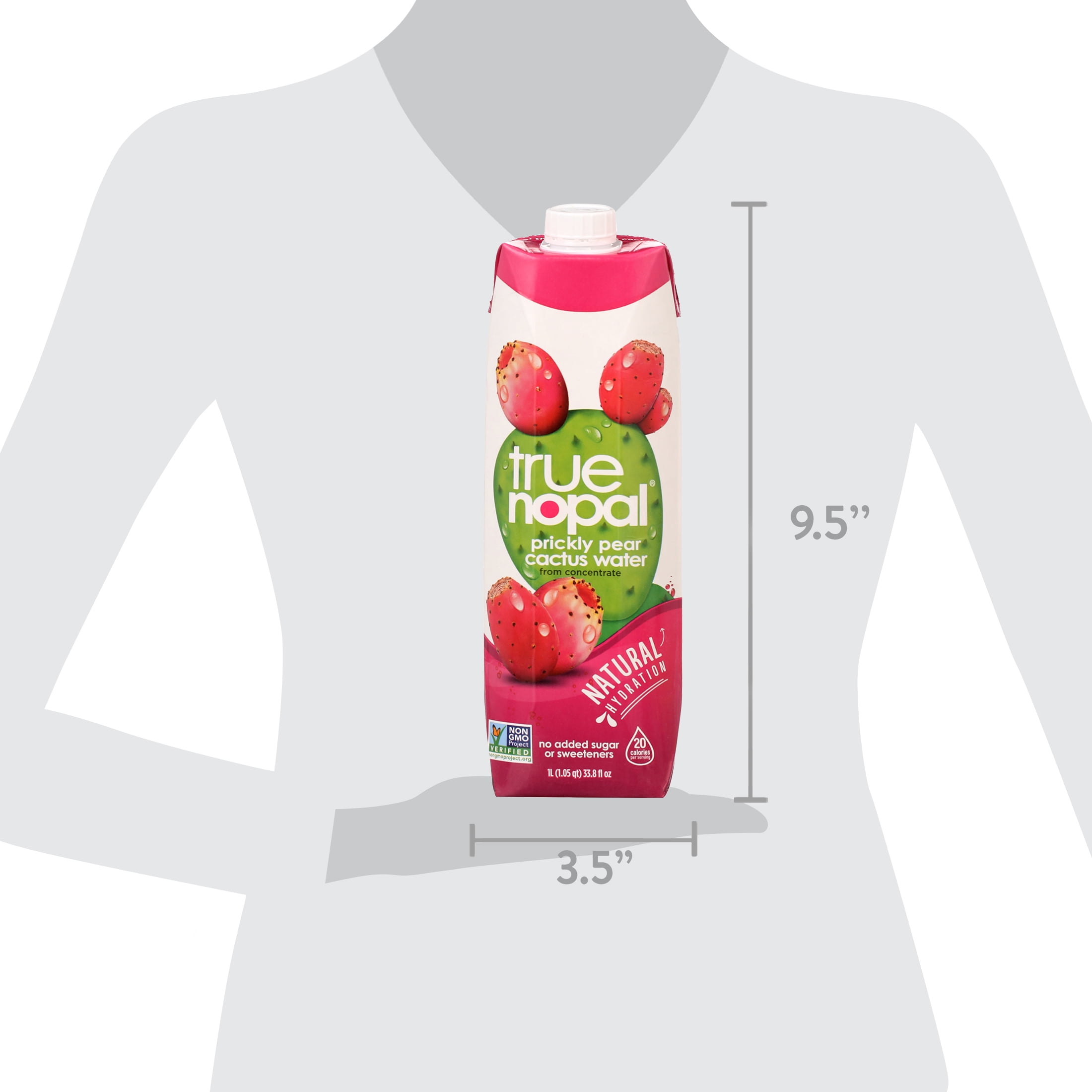 True Nopal Cactus Water 33.8 Oz Electrolytes Potassium Magnesium