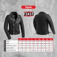 thumbnail image 3 of First Mfg Co - Popstar - Women's Motorcycle Biker Riding Oxblood Leather Jacket - Extra Large, 3 of 5