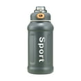 thumbnail image 2 of Fiudx Ofertas y liquidaciones Botella de agua aislada con pajita para adultos, tazas térmicas grandes al vacío para bebidas frías y calientes, termos de acero inoxidable sin BPA, frasco a prueba de f, 2 of 5