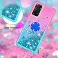 thumbnail image 5 of Phone Case for Xiaomi Redmi Note 11 Pro 5G/4G, Shiny Bling Quicksand Effect TPU Bumper Case with Four Corners Protection Cover for Redmi Note 11 Pro 5G/4G, Pink Blue, 5 of 14