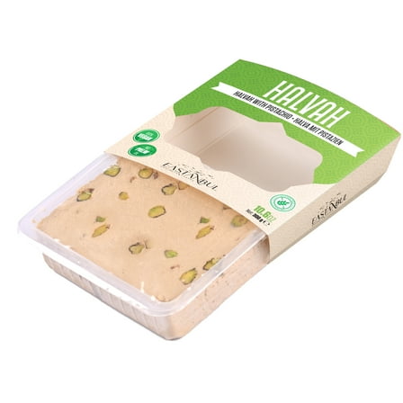 Eastanbul Halvah with Pistachio, Turkish Halva, Tahini Halvah, Halva Candy, 10.6oz