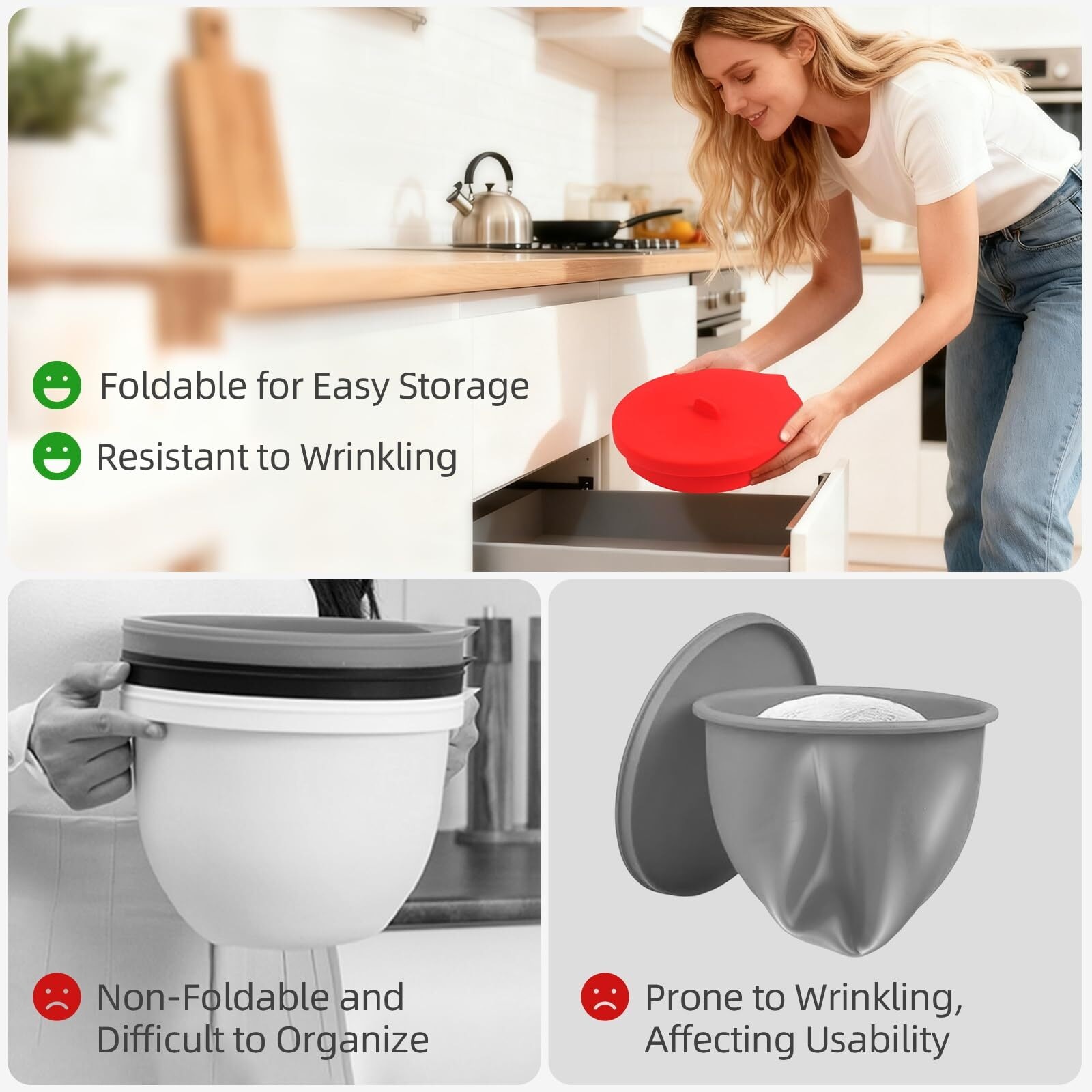 Inserti In Silicone Per Ciotola Kitchen Aid, Rivestimenti In Silicone - 7