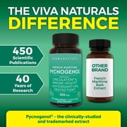 Viva Naturals French-Maritime Pycnogenol 100 mg 60 Count Veggie Capsules