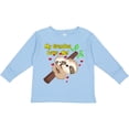 thumbnail image 3 of Inktastic My Grandma Loves Me Sloth Boys or Girls Long Sleeve Toddler T-Shirt, 3 of 5