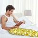 thumbnail image 5 of Balery Bananas On A Striped Pantalones de pijama para hombre, pijama ultraligero, pantalón de descanso-Medium, 5 of 6