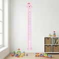 thumbnail image 2 of REGALWOVEN Cartoon Animals Height Chart Sticker, Peel and Stick Growth Chart with Age and Average Height Markings for Teens Baby Bedroom Pink 66.1 x 8.3 Inch, 2 of 6