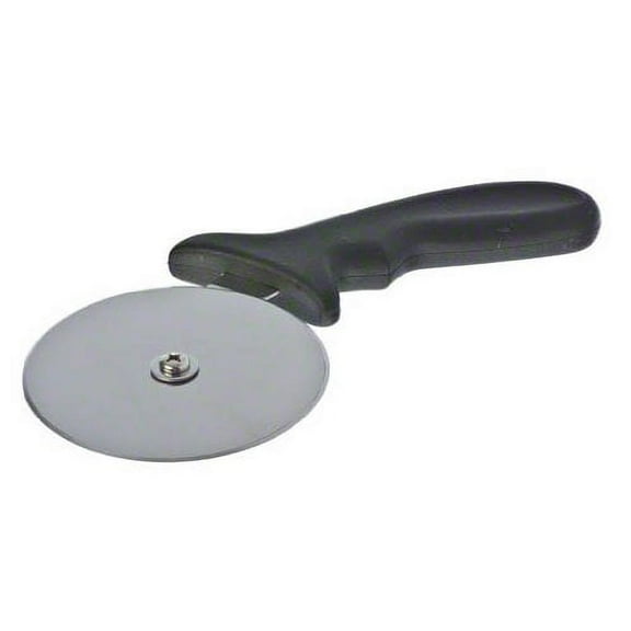 Update International PC-4 Stainless Steel Pizza Cutter with Plastic Handle, 4-Inch, Brown - Set of 3