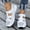 White, variant on Women's Mesh Cutout Platform Sandals Hook And Loop Breathable Rocker Shoes Daily Commute Work Shopping Stylish Casual Footwear White 39