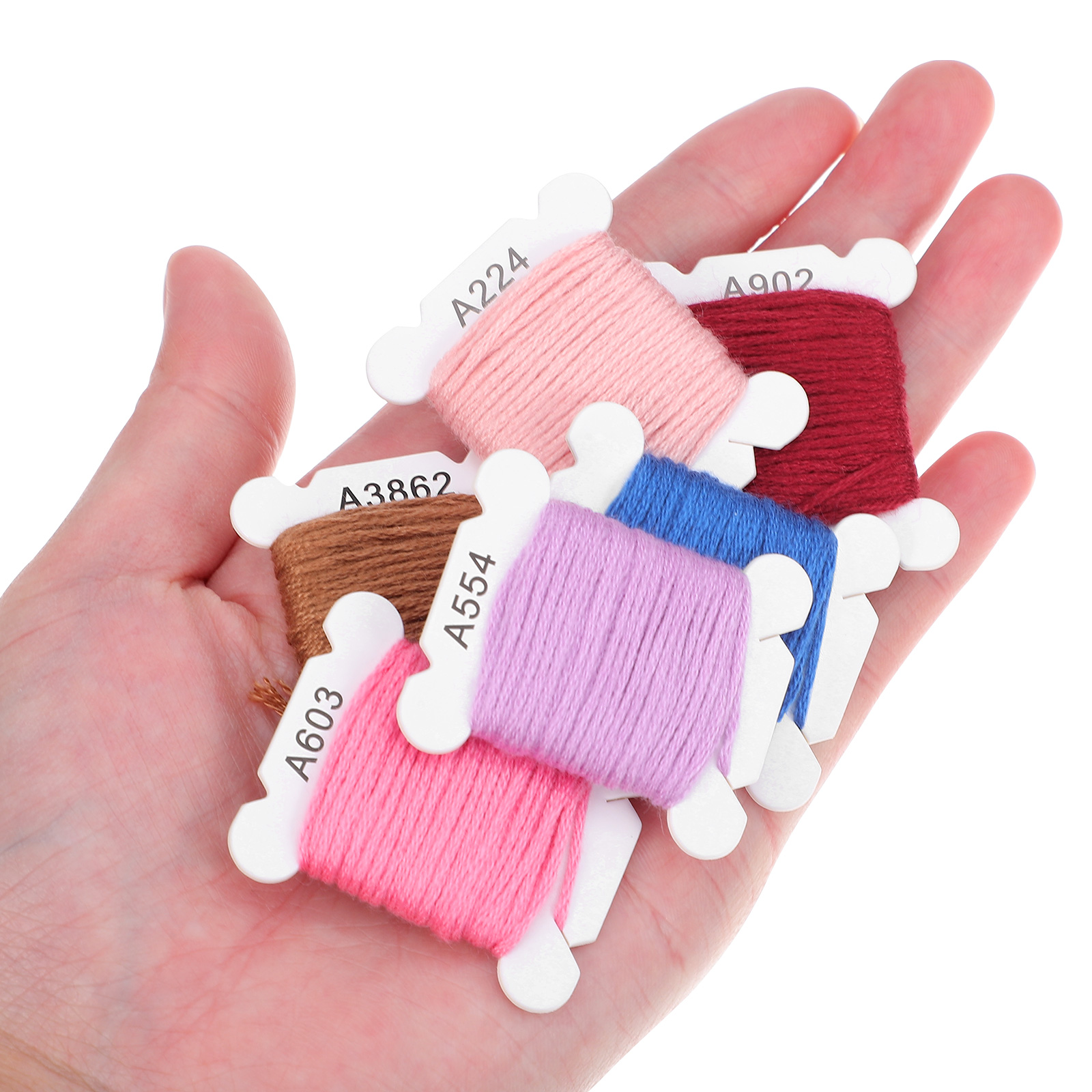 Toyvian Assorted Embroidery Thread Set for Crafts, Hand and Machine Sewing, Sewing Floss Kit