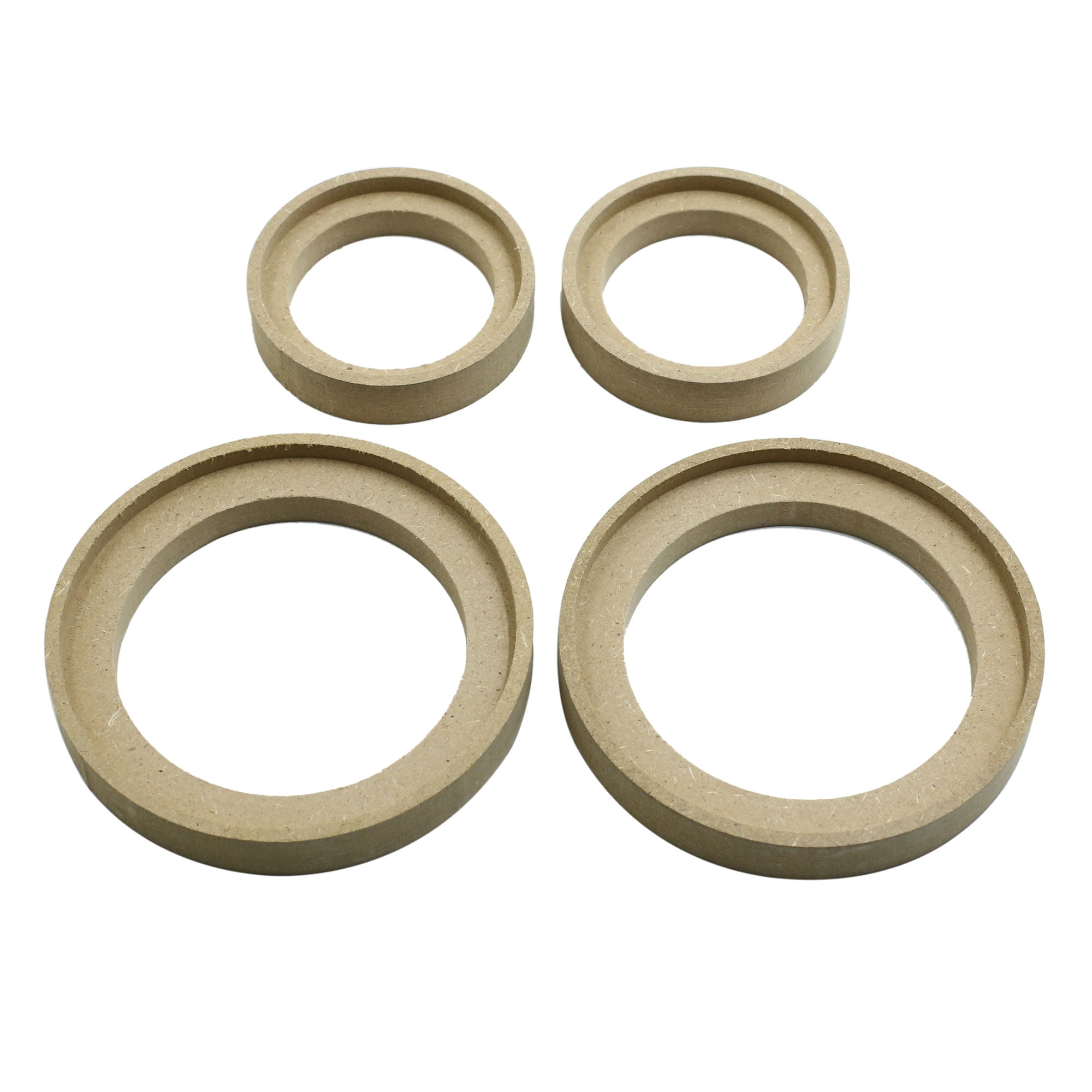 Auto Car Speaker Spacer Stereo Mount Adapter Ring Bracket Wooden 4pcs 3inch 2inch ID Walmart
